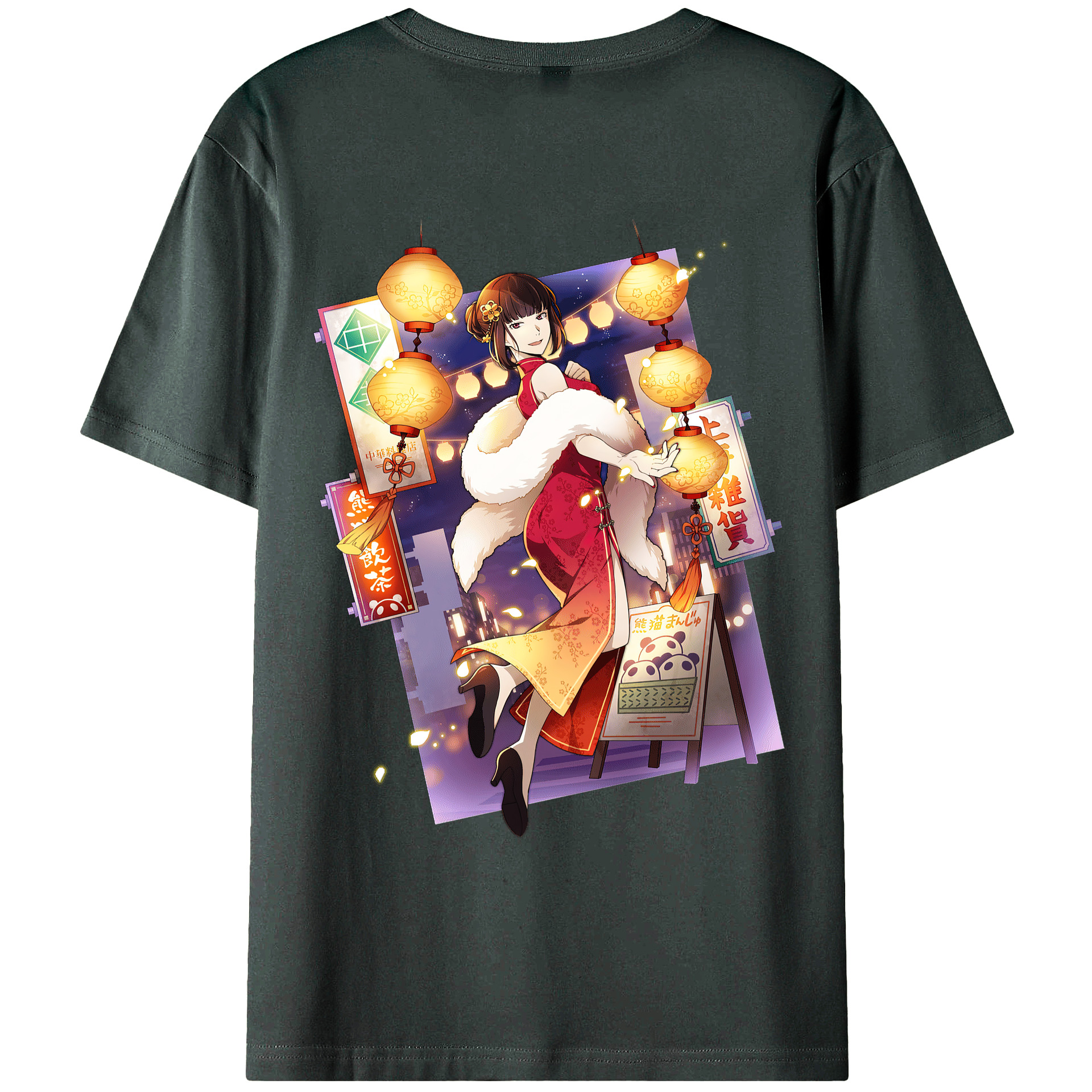 （画像用） 文豪ストレイドッグス Bungo Stray Dogs 綿100％ メンズ半袖Tシャツ（バックプリント） 通気性